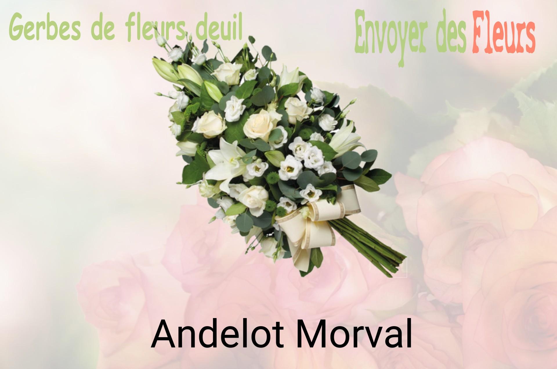 Gerbe de fleurs de deuil livrée à Andelot-Morval